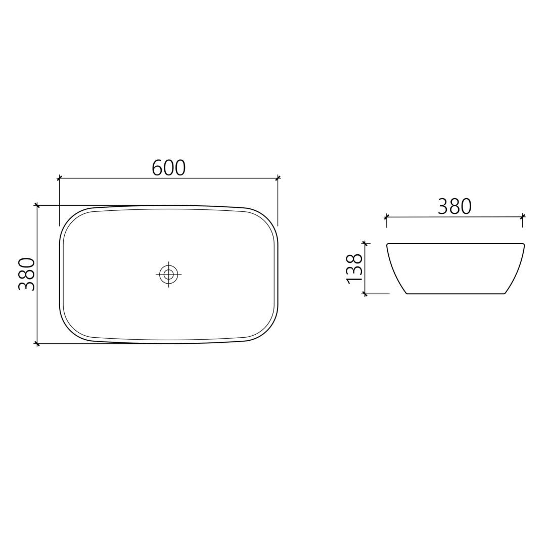 Приобрести hayzburg накладная раковина чаша 60х38 см, мрамор, матовая hb-0029-14