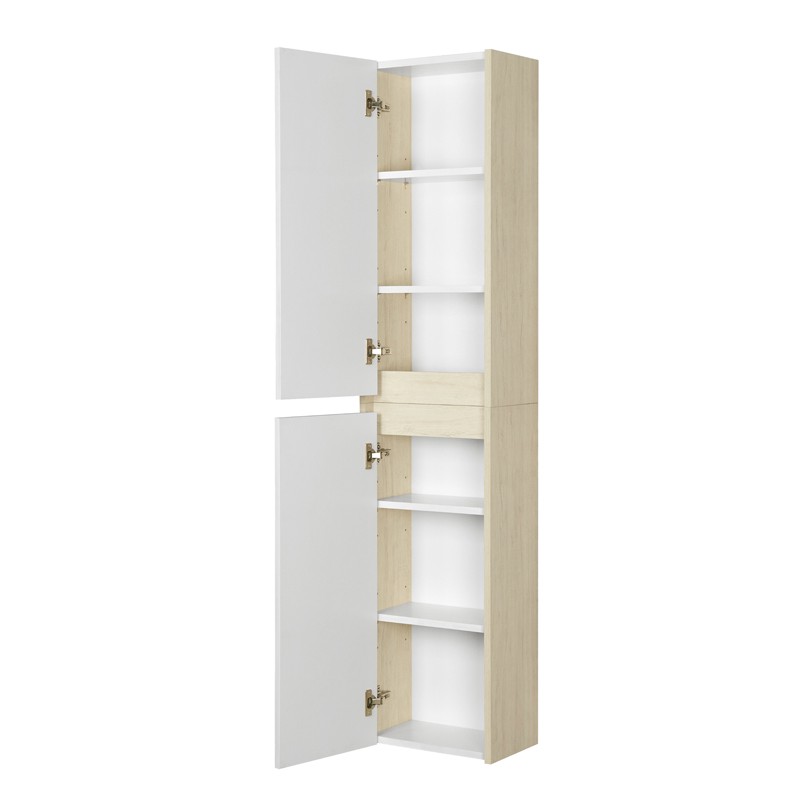 Приобрести акватон шкаф одностворчатый сканди белый, дуб верона