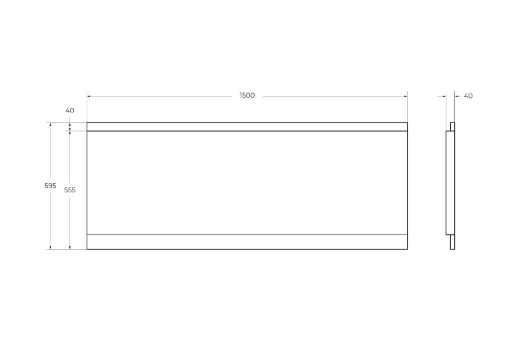 Приобрести cezares фронтальная панель для акриловой ванны 150 см с комплектом крепежа для установки на каркасе emp-150-f-scr-w37