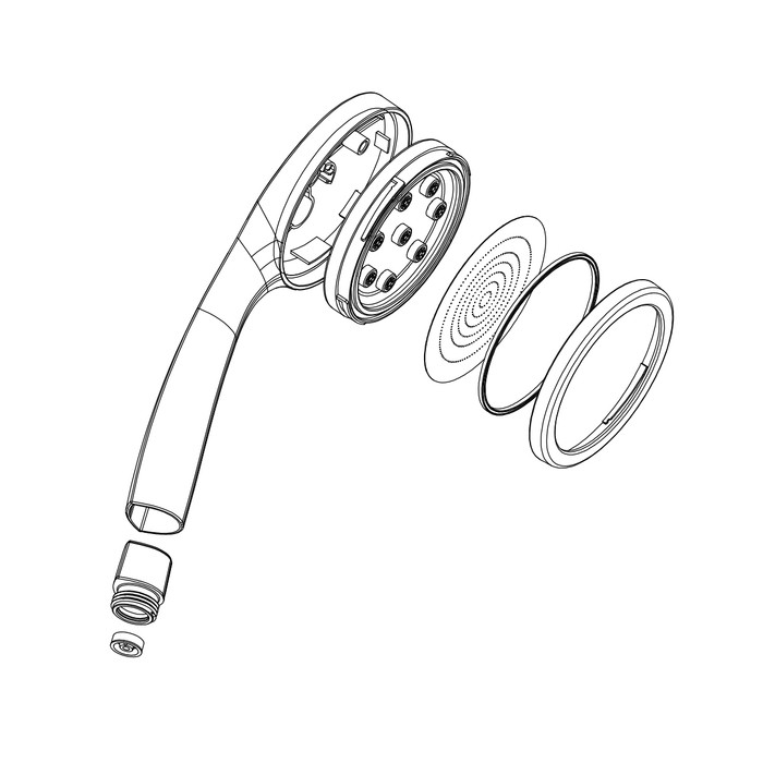 Приобрести iddis душевая лейка iddis душевая лейка spa home 2f, 235мм, двухрежимная, хром spa1f00i18