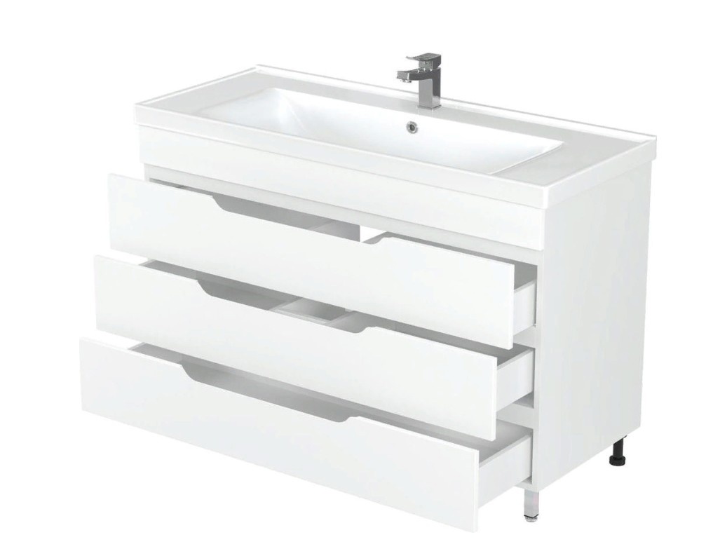 Приобрести mirsant тумба напольная soho quadro 120 см с раковиной deep 120 ут000089884