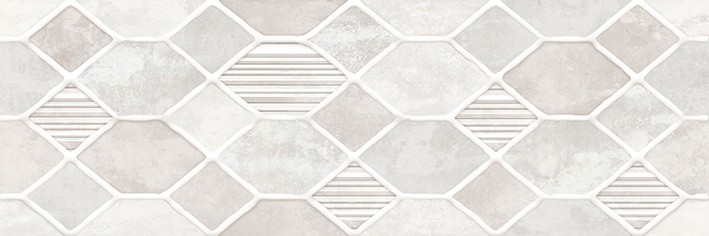 Приобрести плитка настенная alma ceramica roxana серая рельефная ромбы