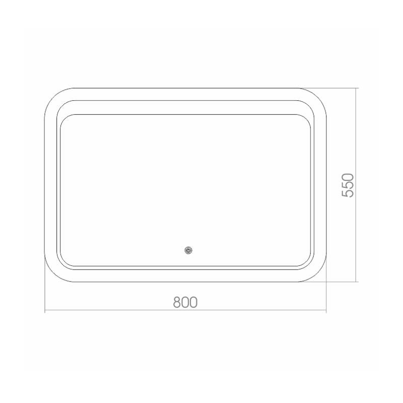Приобрести azario зеркало пульсар 80х55см c подсветкой, сенсор выключатель, подогрев фр-00001454