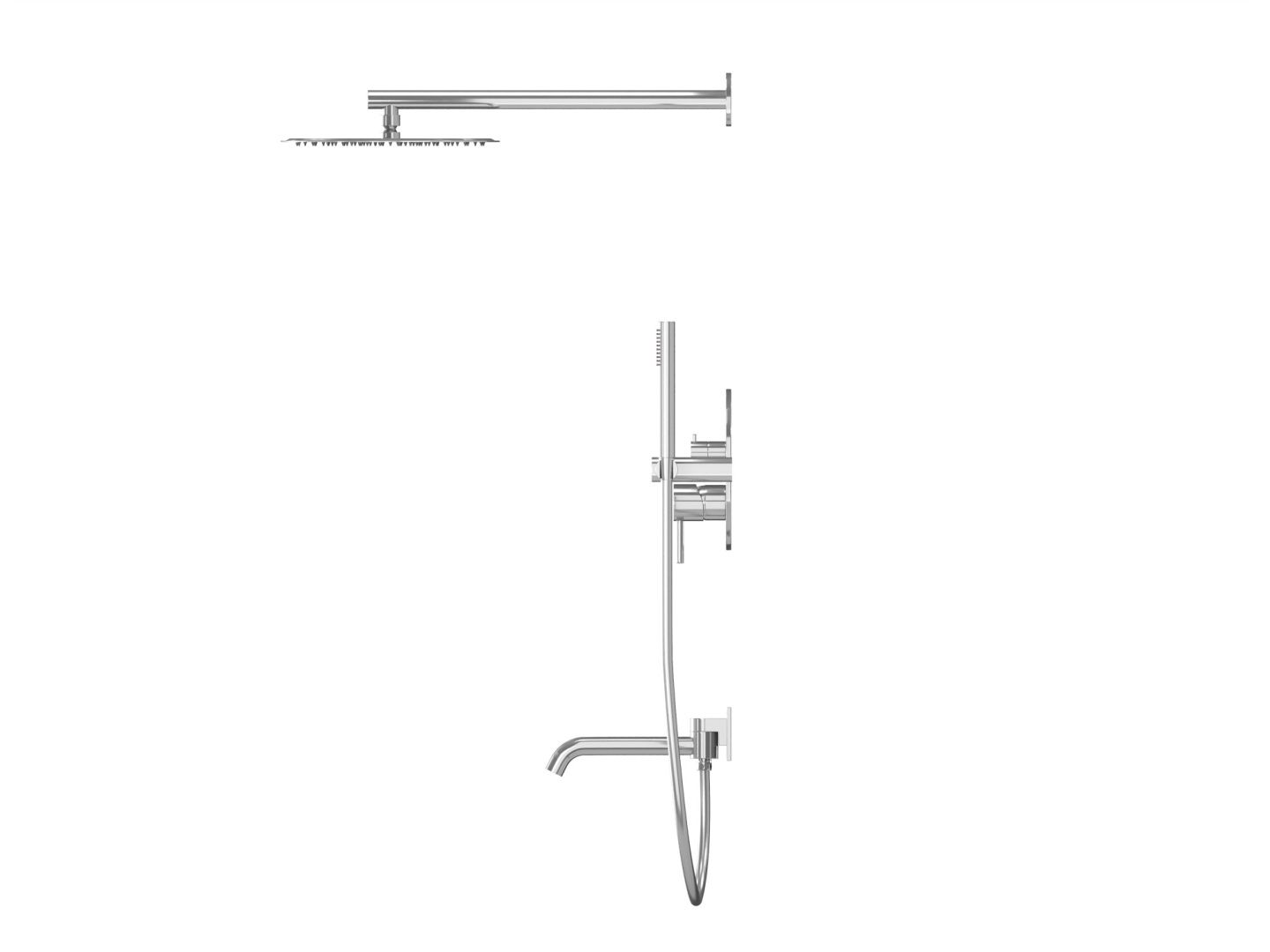 Приобрести hayzburg встраиваемая душевая система,хром hb-2001ch