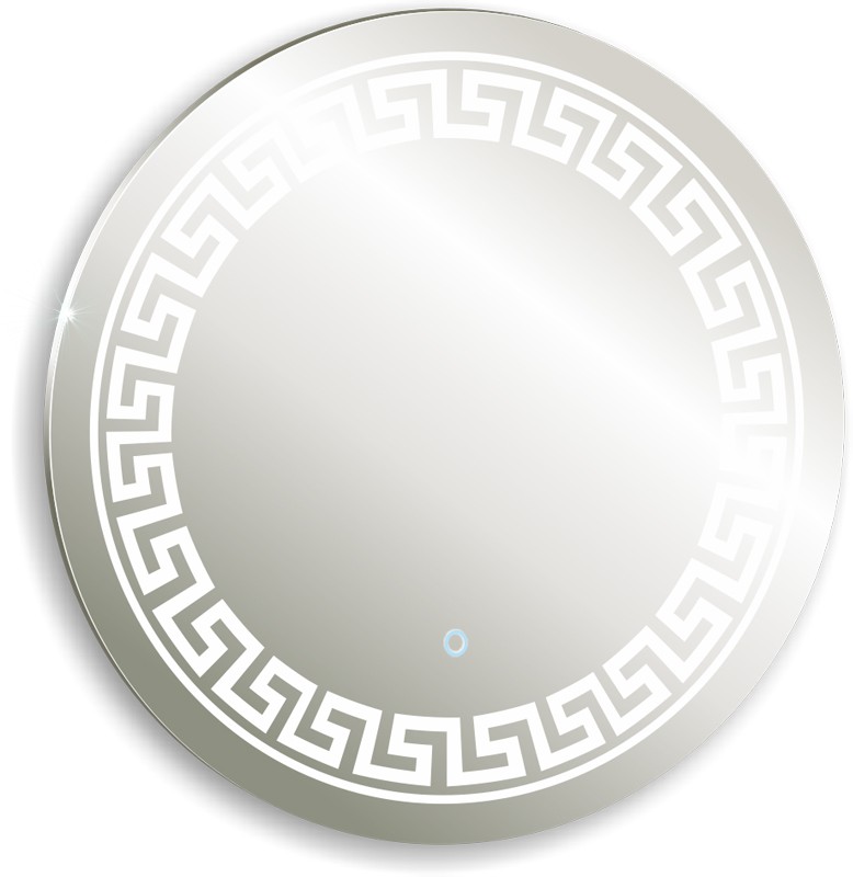 Приобрести azario зеркало меандр 77х77 см, с подсветкой, сенсорное вкл, диммер фр-00000961