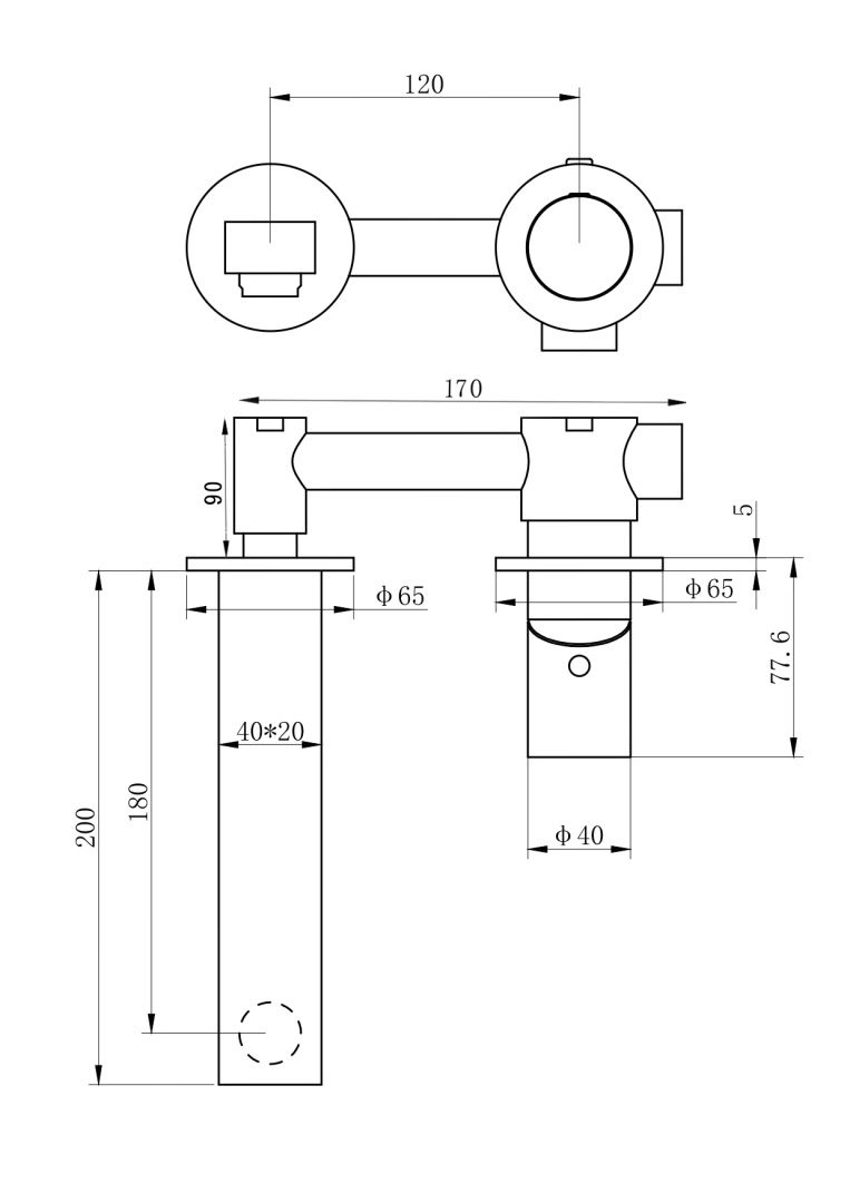 Приобрести смеситель для раковины встраиваемый wonzon & woghand, белый матовый (ww-105-mw)