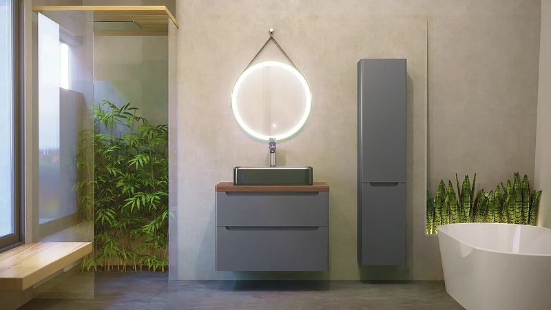 Приобрести jorno пенал подвесной wood 33 см, антрацит