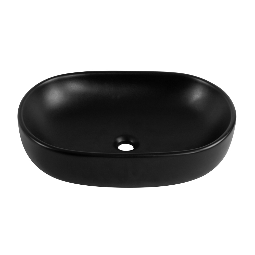 Приобрести belbagno накладная раковина 60х42 см, черный матовый bb1084-h301