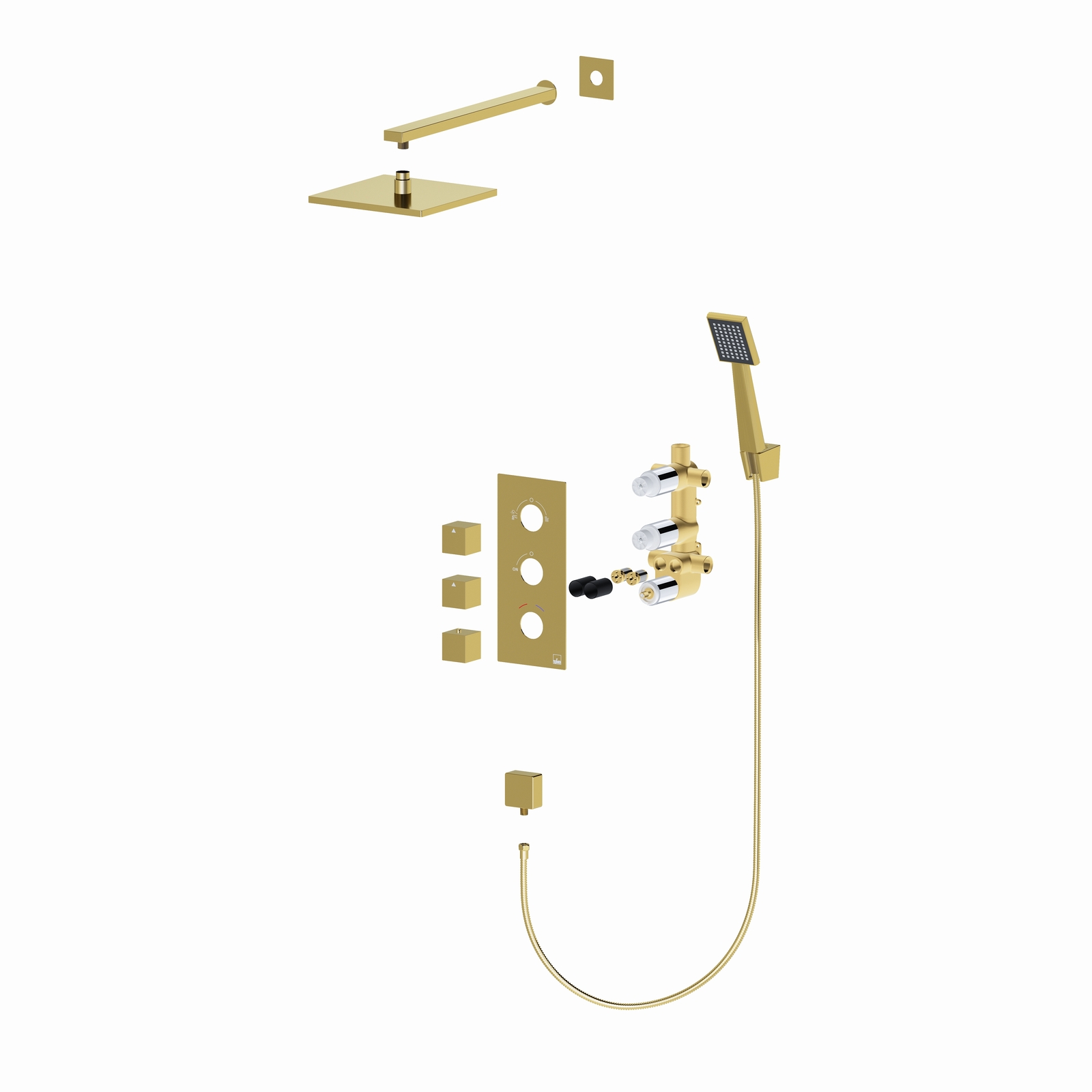 Приобрести душевая система встроенная с термостатом timo tetra-thermo sx-0179/17sm золото матовое
