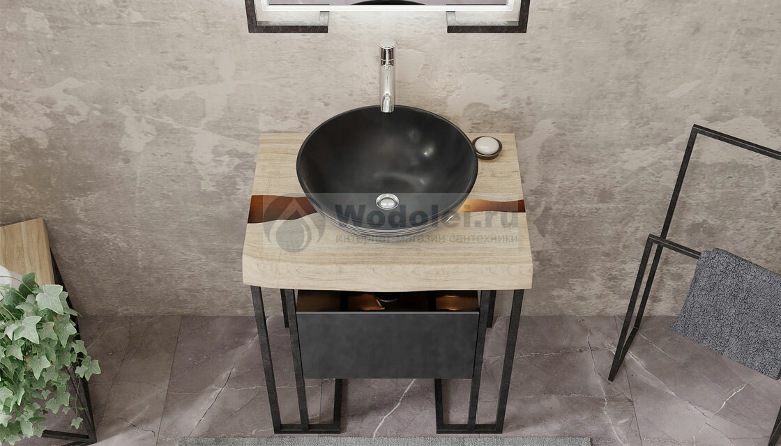 Приобрести velvex столешница 60 см из массива вяза, stgel.65-71