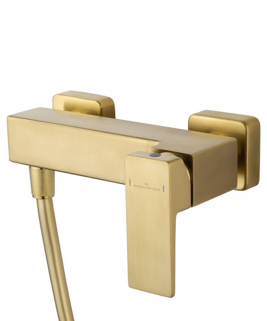 Приобрести смеситель для душа wonzon & woghand cube 2.0, брашированное золото (ww-88048068-bg)