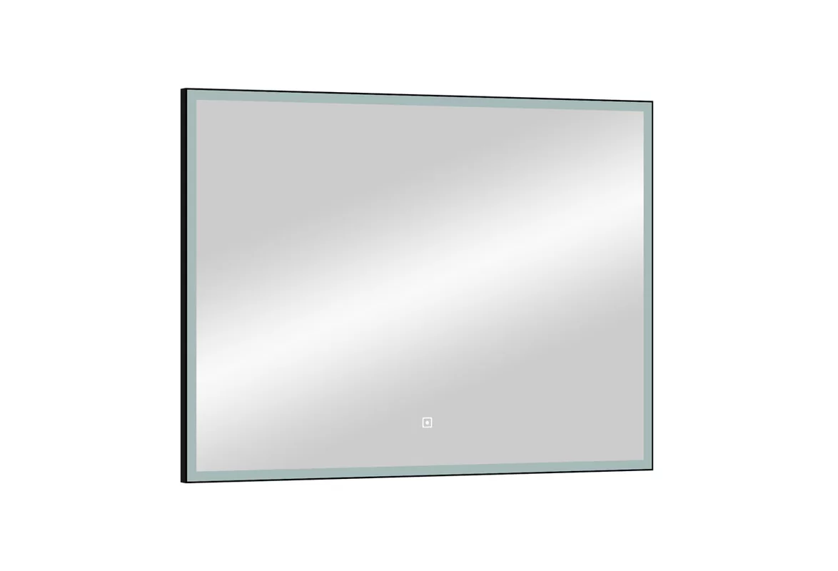 Приобрести continent зеркало с подсветкой sting black 100х70 см, черное