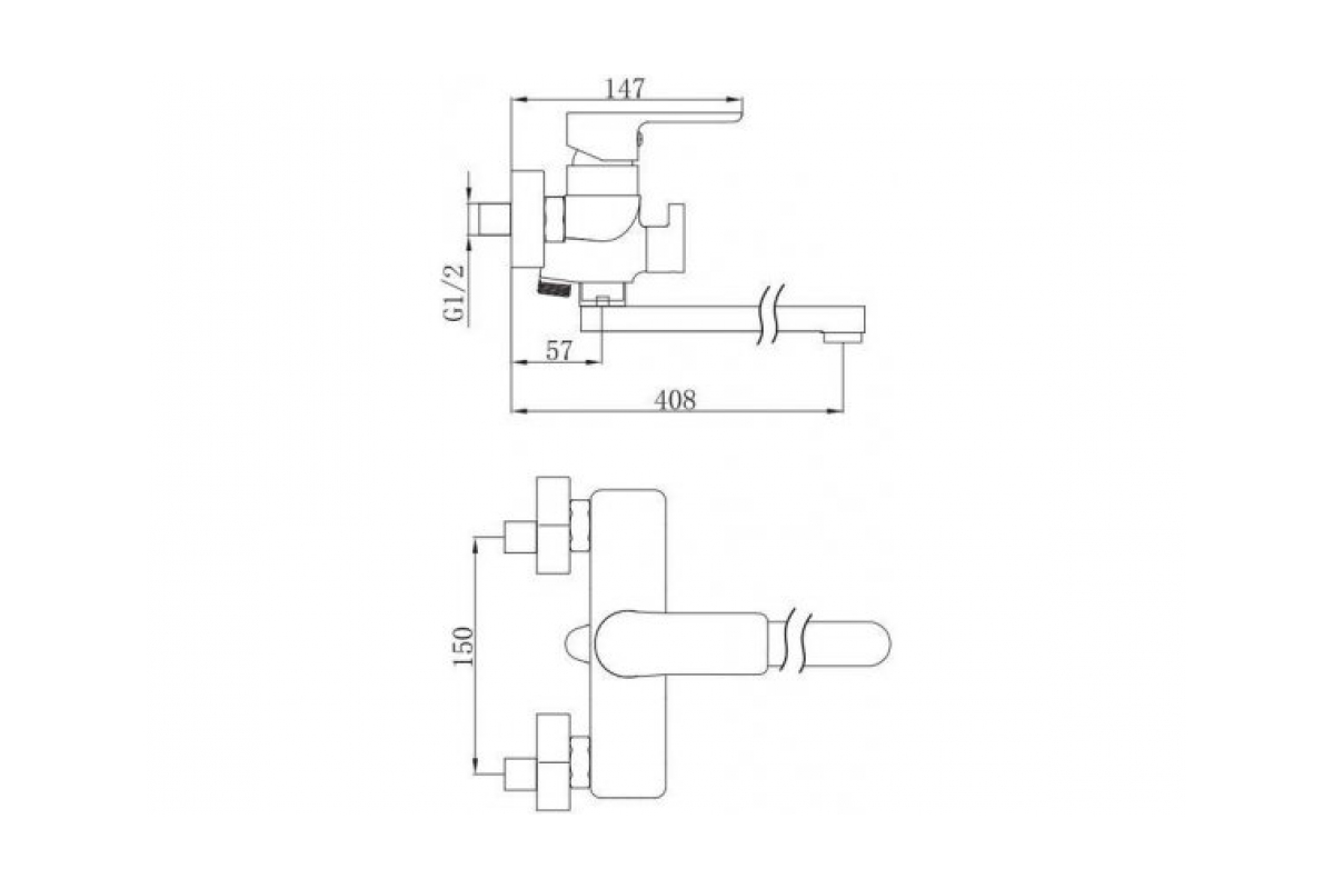 Приобрести aquanet смеситель для ванны arctic af520-21сw