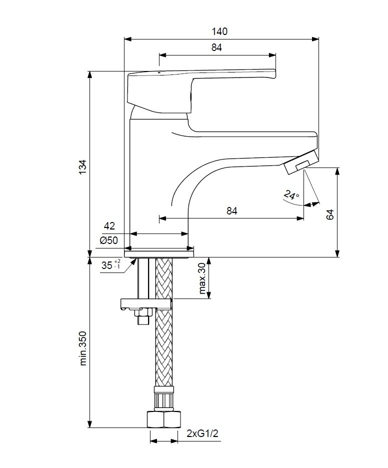 Приобрести смеситель для умывальника vidima uno ba234aa
