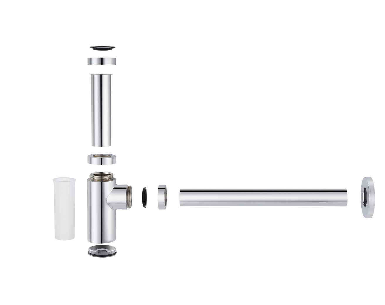 Приобрести сифон для раковины timo 958/00l хром