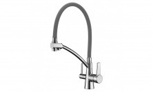 LEMARK Смеситель для кухни Comfort с подключением к фильтру, серый LM3071C-Gray