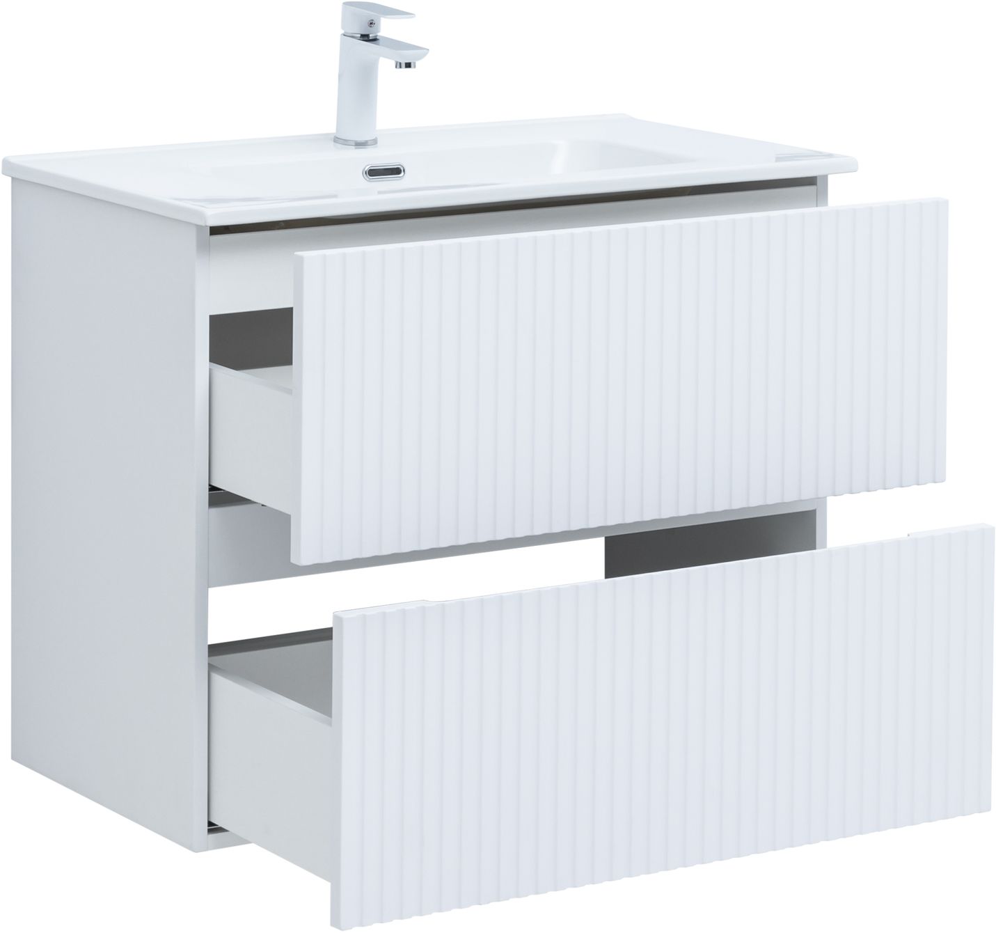 Приобрести aquanet тумба с раковиной джейн 80 см, белая матовая