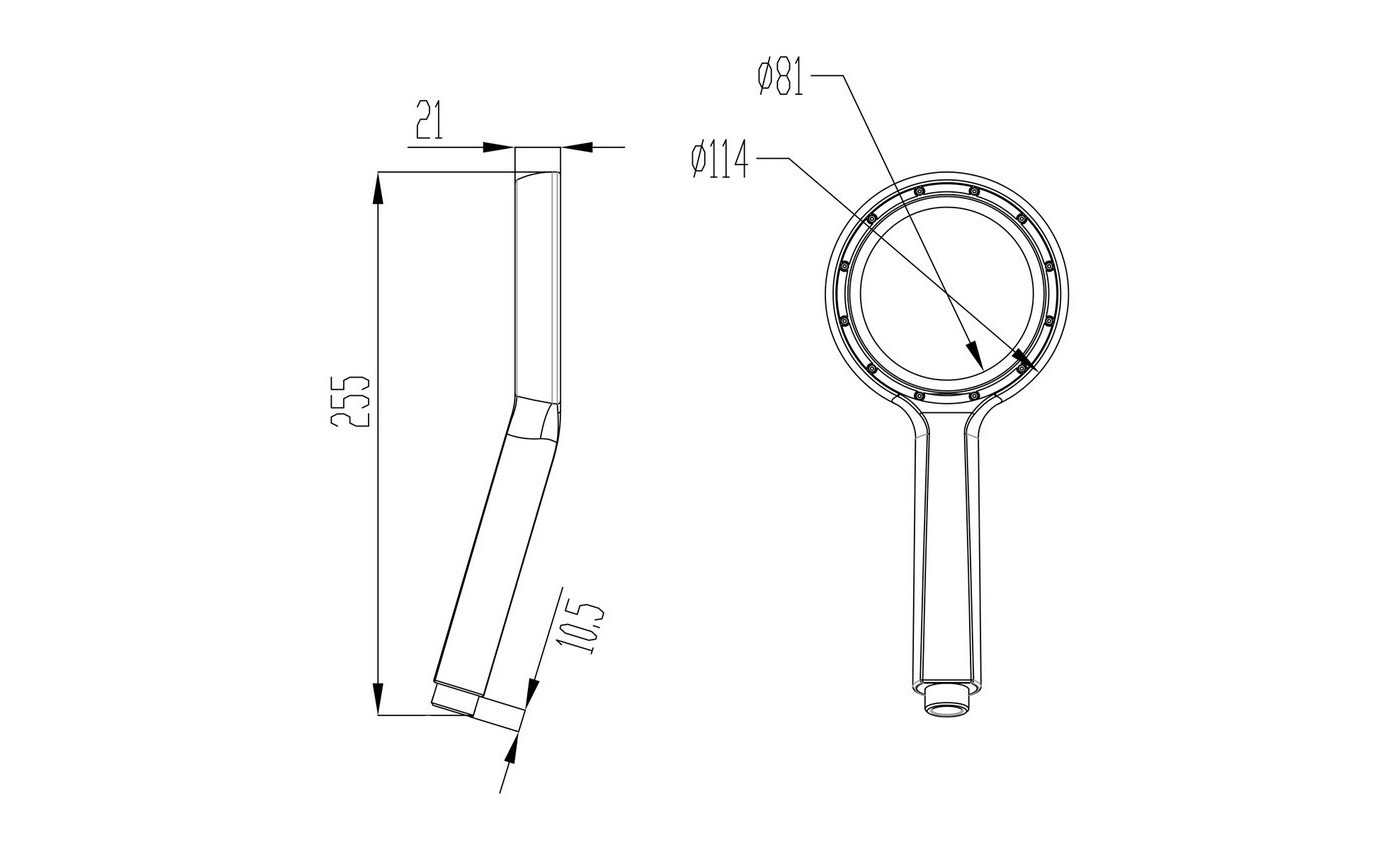 Приобрести lemark душевая лейка 1 режим 81мм, хром lm0820c