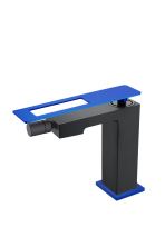 Boheme Смеситель для биде Q, черный матовый\синий 146-BUW