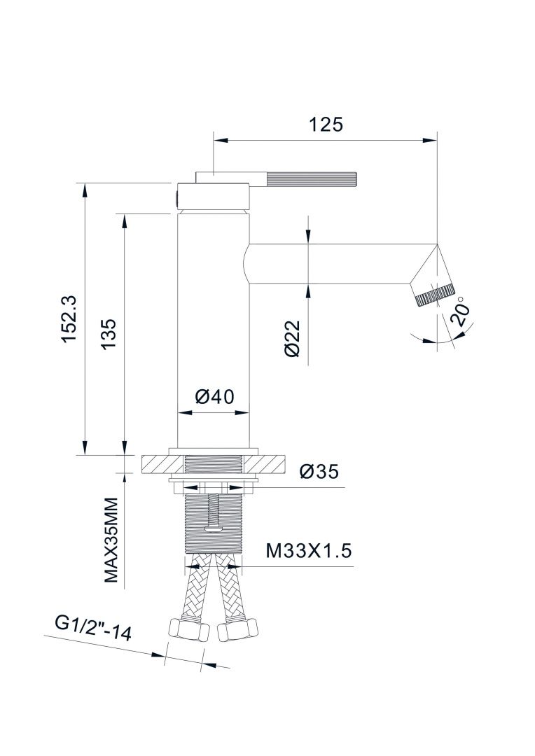 Приобрести hayzburg смеситель для раковины, никель hb-4007bn