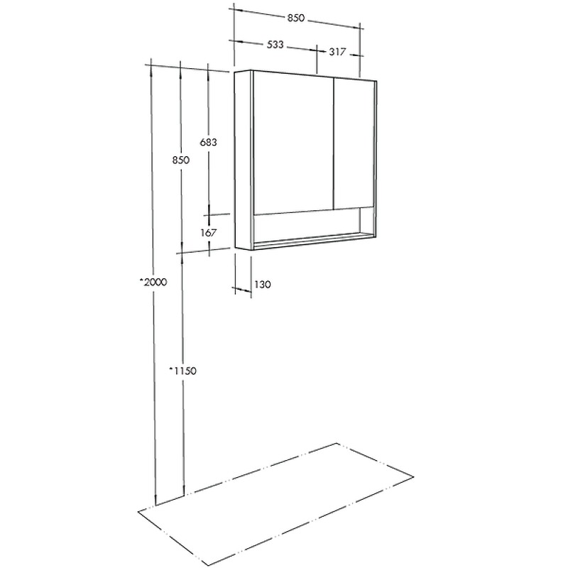 Приобрести акватон зеркало шкаф сканди 90 белый