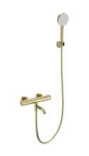 Смеситель для ванны с душем и термостатом WONZON & WOGHAND, Брашированное золото (WW-B3029-A1-BG)