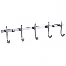 Gappo Крючок пятерной G201-5, хром, 20558