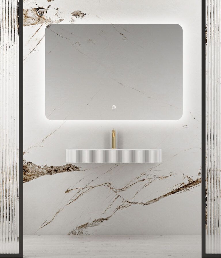 Приобрести vincea зеркало 120х80 см, с led подсветкой, сенсор, диммер vlm-3be120