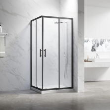Veconi Душевое ограждение Rovigo 80х120 см, черное , прозрачное RV27B-12080-01-C8