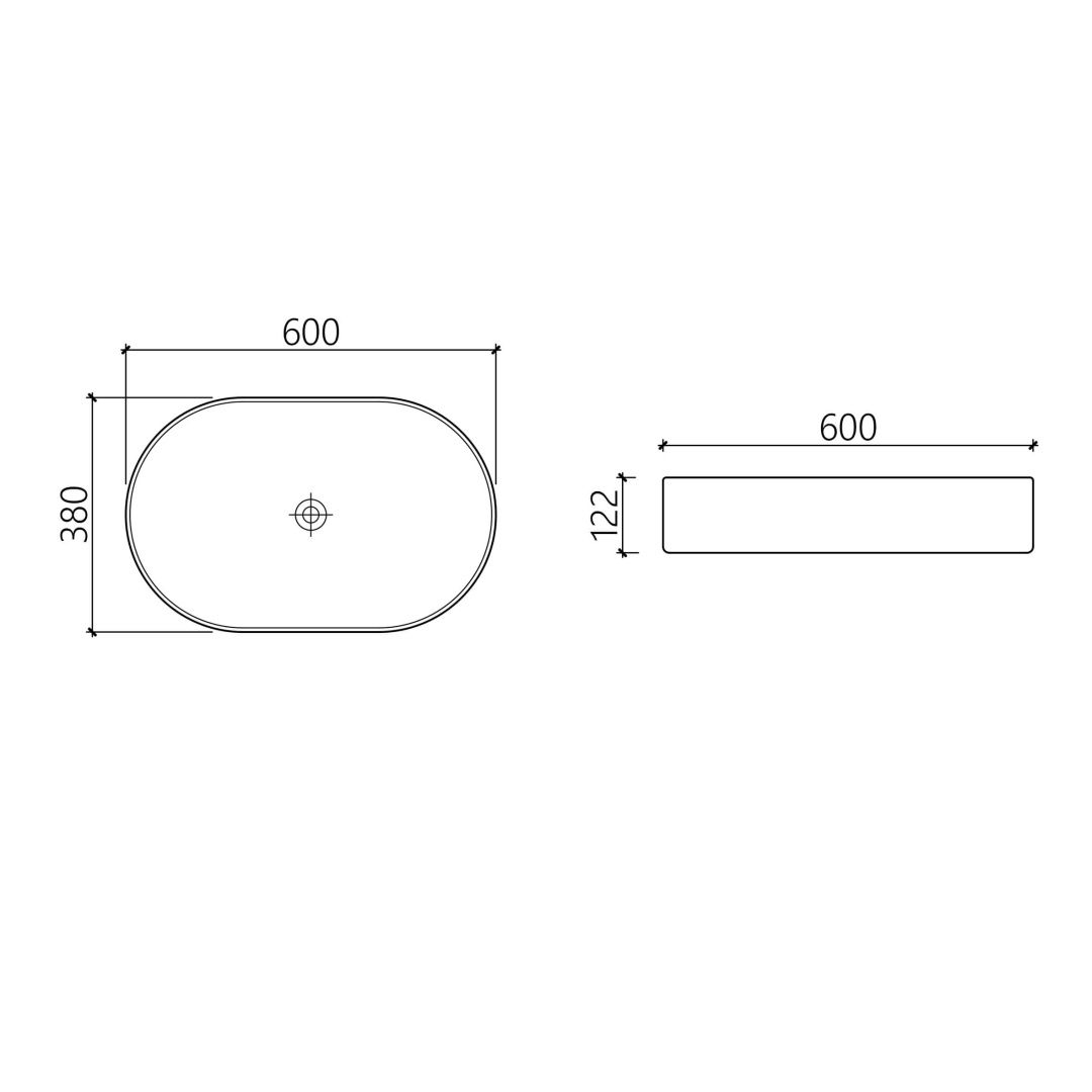 Приобрести hayzburg накладная раковина чаша 60х38 см, капучино матовая hb-0036mc