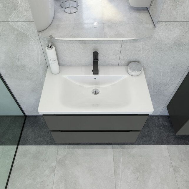 Приобрести caprigo тумба с раковиной forte 80 см, айрон