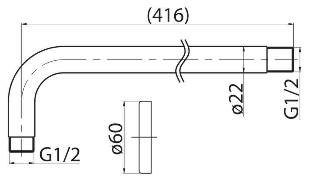 Приобрести belbagno кронштейн для верхнего душа nova, сатин bb-dat-in