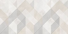 Плитка настенная Alma Ceramica Rivoli 50х24,9, серо бежевая, узор