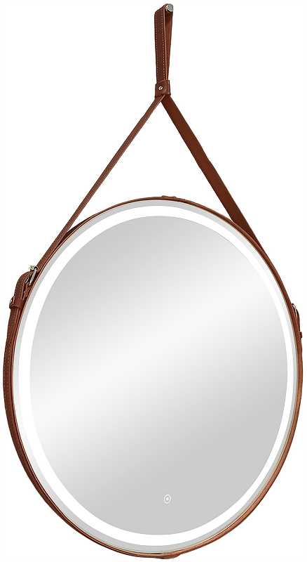 Приобрести continent зеркало с подсветкой millenium black 50х50 см, сенсорный включатель, коричневое