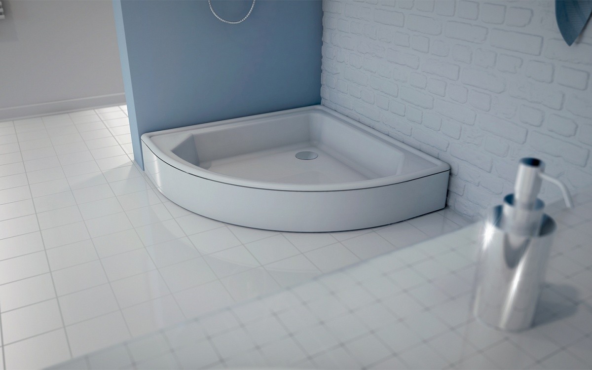 Приобрести поддон стальной 70х70х12 полукруглый (blb)