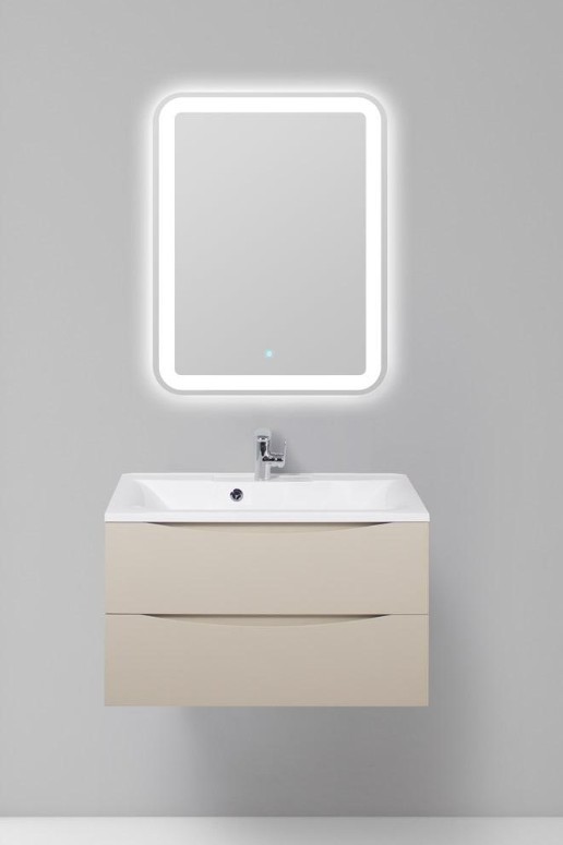 Приобрести тумба подвесная с раковиной belbagno marino-800-2c-so-co-p 80 см, crema opaco