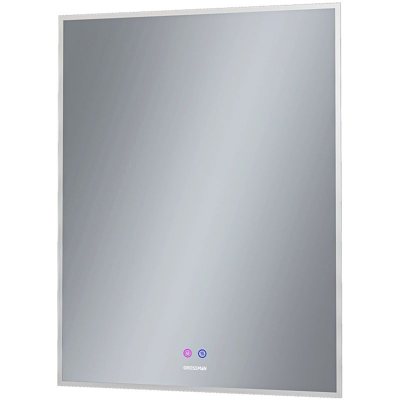 Приобрести grossman зеркало с подсветкой pragma норма 60х80 см, с подогревом, белое 186080