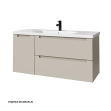 Caprigo Тумба с раковиной TERMIN-Smalty 120 см, левая, бежевая, эмаль