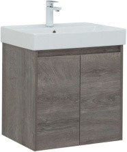 Aquanet Тумба с раковиной Nova Lite 60 см, дуб рошелье (2 дверцы)