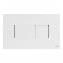 Кнопка смыва инсталляции Oli KARISMA, двойная, пластик, белый