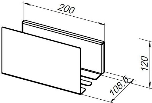 Приобрести aquanet полка магнум 20x120 см черная матовая 00274190