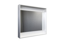 Сomforty Зеркало Марсель-90 с подсветкой , белое матовое