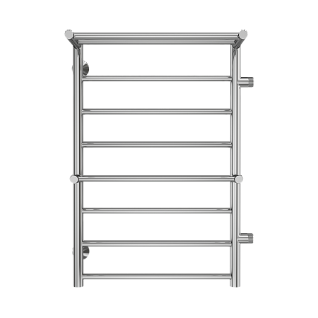 Приобрести terminus полотенцесушитель аврора п8 50х80 см, с двумя полками, боковое подключение, водяной, хром
