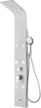 Aquanet Душевая панель Galaxy White 150 см с гидромассажем и изливом
