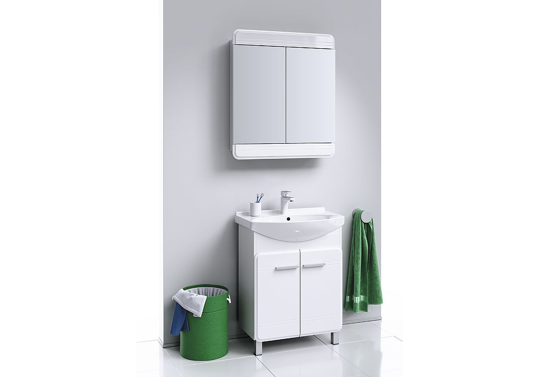 Приобрести зеркало-шкаф aqwella корсика 75 см kor.04.07