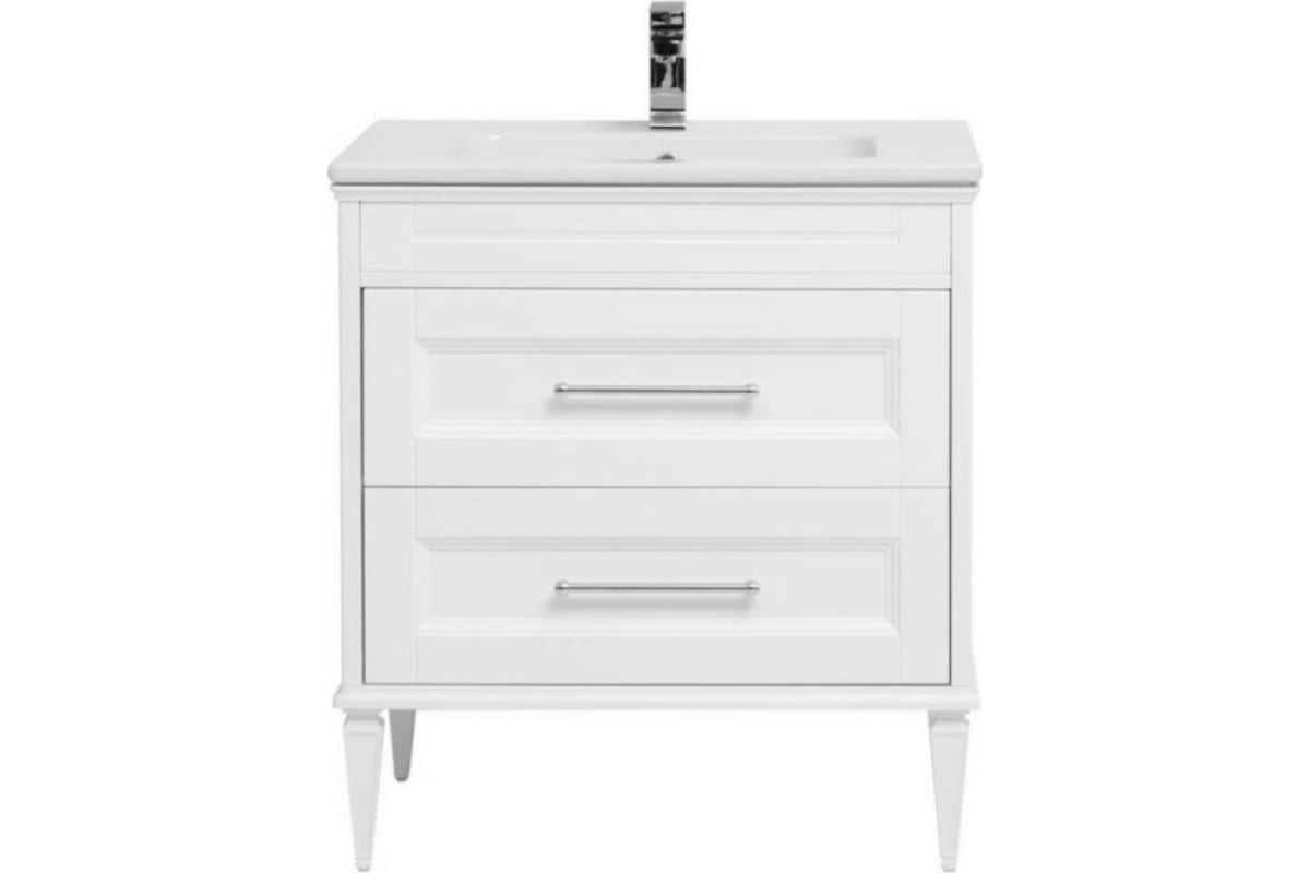 Приобрести aquanet тумба с раковиной бостон м 100 см, белая