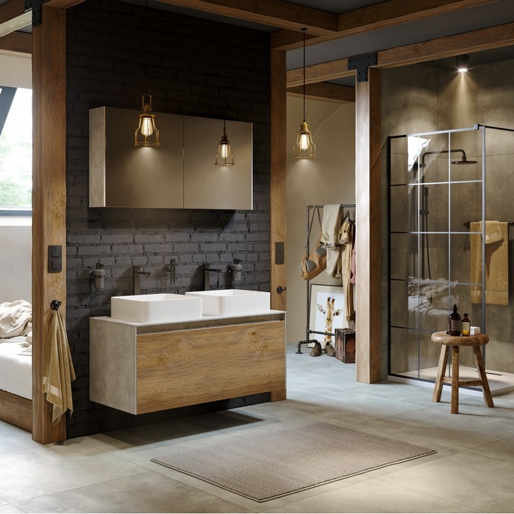 Приобрести тумба подвесная aqwella со столешницей mobi 120 см, белая mob0112w:mob0712w