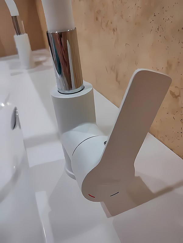 Приобрести haiba смеситель для кухни 396 мм, гибкий излив, белый\хром hb-70113-8