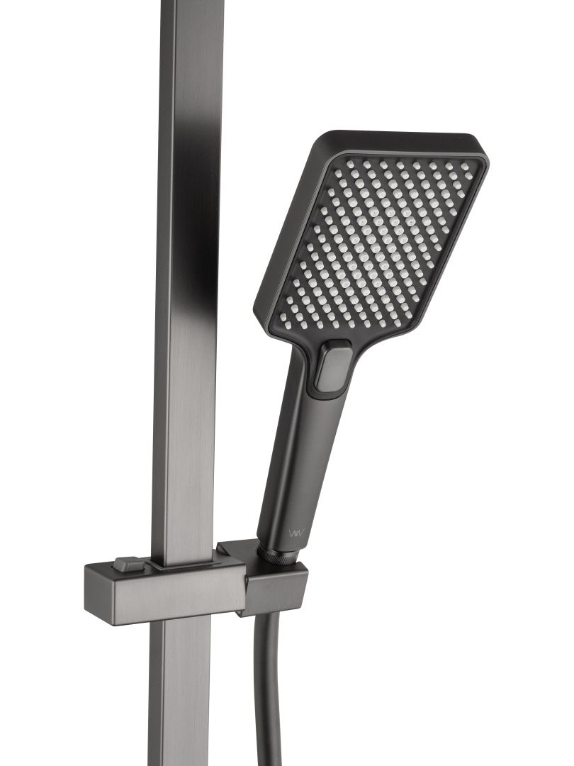 Приобрести душевая система wonzon & woghand flex, темный графит (ww-88047072-bgm)
