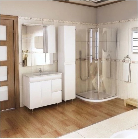 Приобрести mirsant зеркало шкаф next 80 см, левое, белое ут000021375